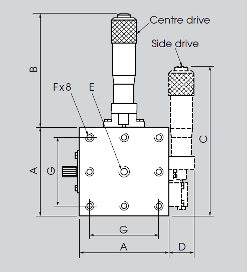 dovetail translation stages